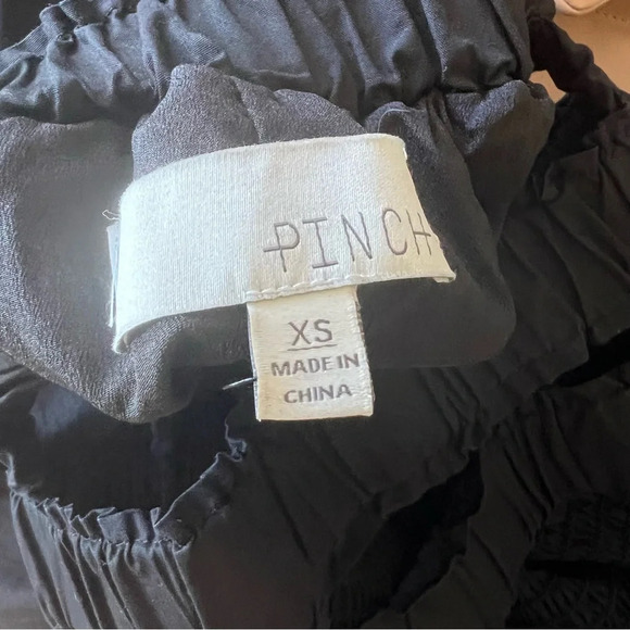 Anthropologie Pinch Smocked Open Back Garden Party Mini Dress in Black - Picture 8 of 9